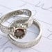 halo garnet engagement ring wedding ring band set. wuthering heights quote engraved wedding and engagement ring set . unique engagement ring
