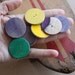 Recycled Skateboard Four Eco Craft Buttons-Custom Made To Order