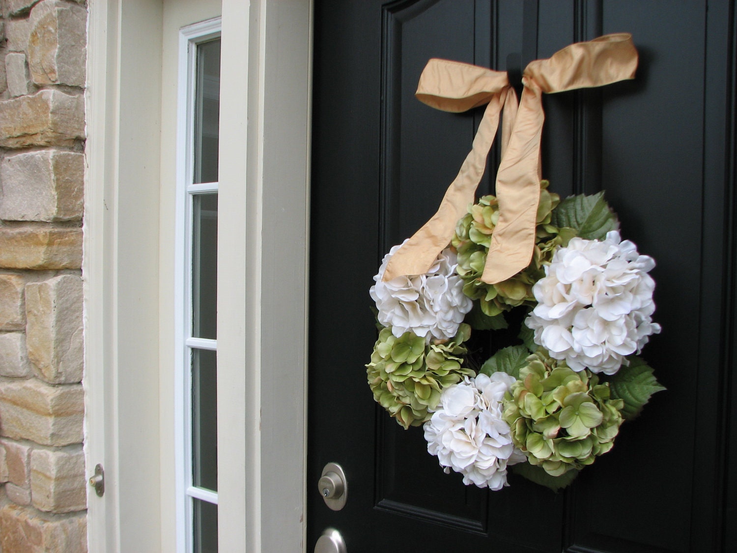 Wreaths - Hydrangea Wreath - Hydrangea Blooms for Spring and Summer