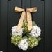 Wreaths - Hydrangea Wreath - Hydrangea Blooms for Spring and Summer