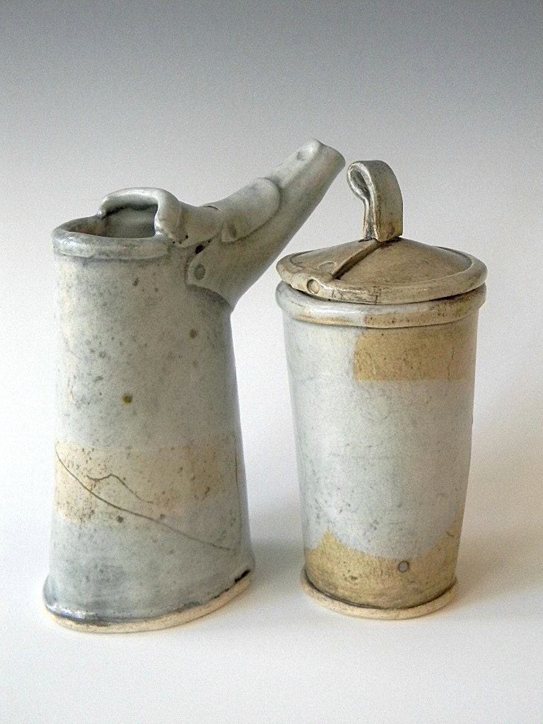 Hand Built Cream and Sugar Set