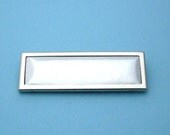 Silver Rectangular Pin Setting Frame Mounting 142ST