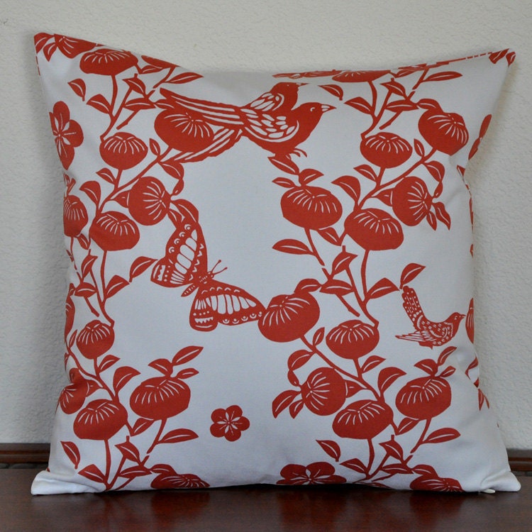 Decorative Pillow Cover Spicy Orange by Ty Pennington  18x18 Cushion Cover