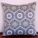 Amy Butler Decorative Pillow Cover Lark Treasure Box Charcoal Aqua Citrine Gray 18x18 cushion coverover