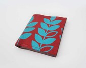 wallet - red leather wallet - unisex wallet - custom leather wallet