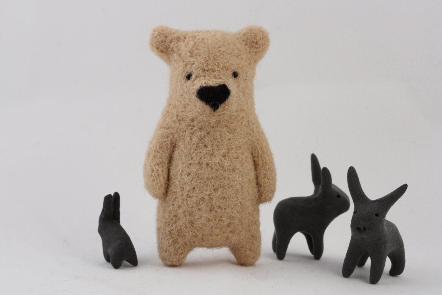A sandy beige bear