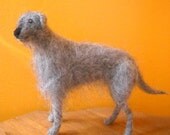 Irish Wolf Hound Wool Sculpture