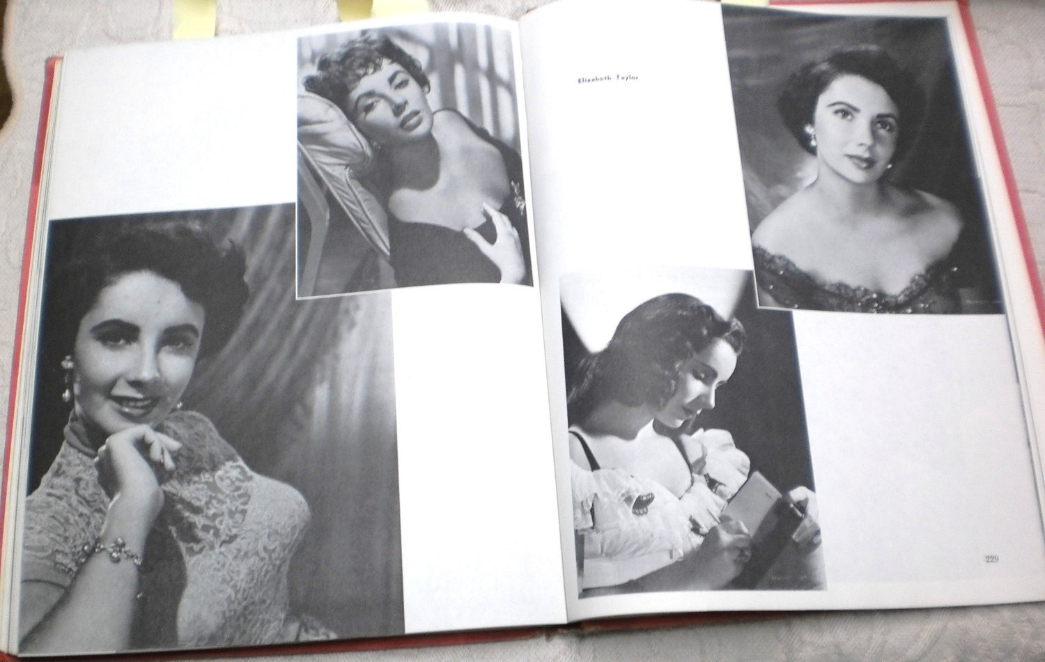 Vintage Hollywood Movie Star Photo Book Garbo Harlow Sinatra Gable Barrymore 20s 30s 40s by Clarence Bull Collage Pack