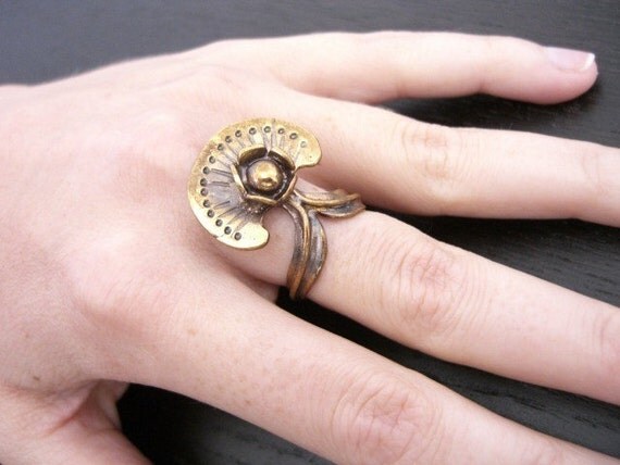 Vintage 1960's Seppo Tamminen Brass Ring