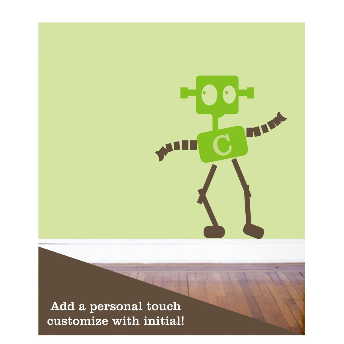 CLANK ROBOT VINYL Decal - 21x26 inches - fun and customizable