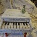 Vintage Toy Piano With Music Paper Baby Grand Piano Plays