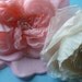 Silk Millinery Flower in Coral Pink for Bridal Sashes, Hats, Couture, Fascinators, Corsages, Bouquets