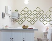 Vinyl Wall Decals, Moroccan Bubbles- 30 Graphics, Quatrefoil, Sticker, Vinyl Wall Graphics, Wallpaper- item 10027
