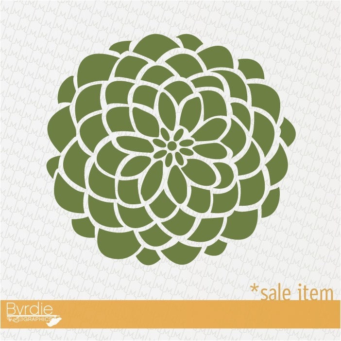 Vinyl Wall Decal SALE- 9in. OLIVE Bloom Graphic