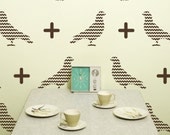 Vinyl Wall Decal, Chevron Birds- 20 graphics, Wallpaper, Stickers, item 10039