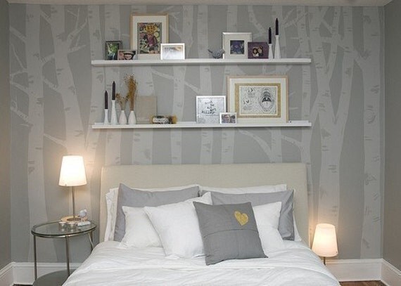Birch Tree Drawing- For Wall Mural
