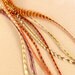 Earthy and Natural Colors Mix Medium Long Feather Hair Extension Feathers- Sale-Free Shipping