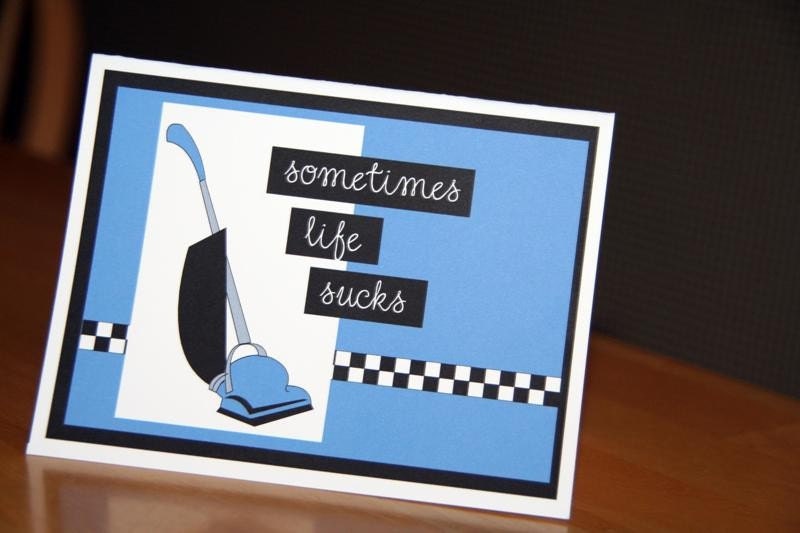 12 A2 Sometimes Life Sucks Encouragement Note Card Set