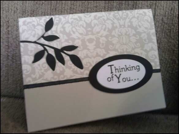 Thinking of You NoteCard Set with Beautiful Damask