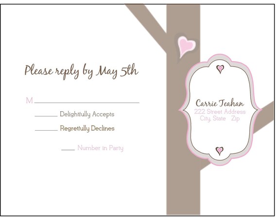 Fun NonTraditional Gray Pink Brown Koala Bride and Groom Couple Wedding Invitation