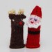 Christmas Finger Puppet Set (Santa, Mrs. Santa, Rudloph, Snowman, and Elf.) We can create custom orders of individual puppets or puppet sets.