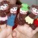ON SALE.  Five Little Monkeys Finger Puppet Set  (Includes five differently dressed monkeys.)  We can create custom listings of individual puppets or puppet sets.