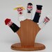 ON SALE.  Community Helpers Finger Puppet Set  (Includes Firefighter, Nurse, Doctor, Police Officer, and Chef.)  We can create custom listings of individual puppets or puppet sets.