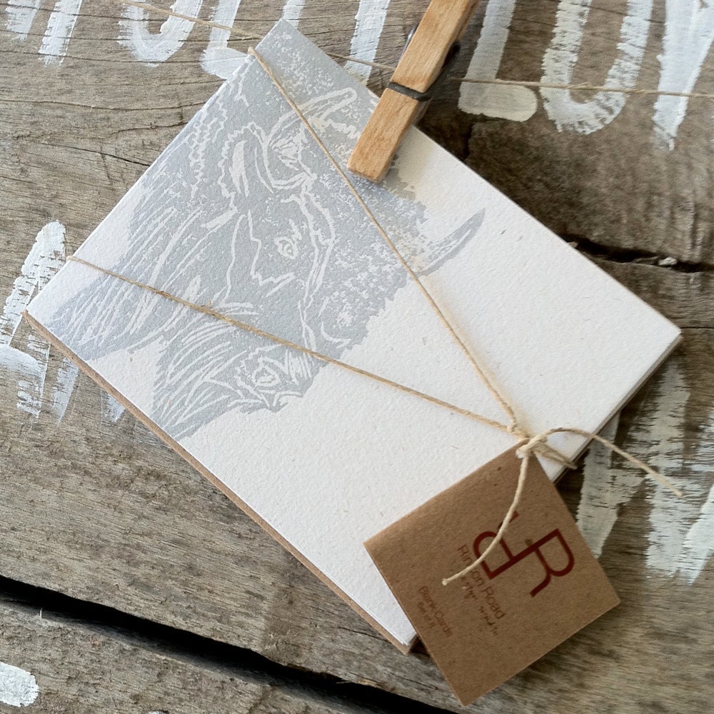 Buffalo - Set of 8 Blank Cards