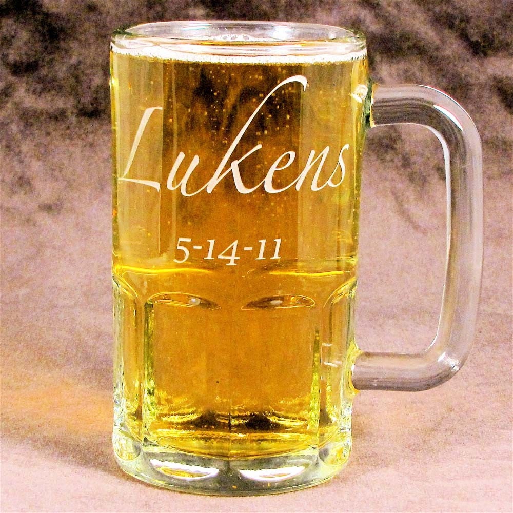 5 Beer Steins Personalized Groomsmen T Etched By Bradgoodell