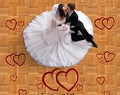 XXL Wedding Hearts Dance Floor Decal Set  0301