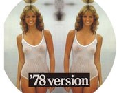 cheryl tiegs '78 (2.25-in magnet badge pinback button keychain bottle opener pocket mirror)