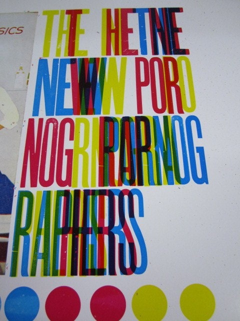 The New Pornographers Letterpress Gig Poster