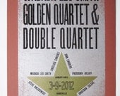 Wadada Leo Smith Golden Quartet & Double Quartet Hand-Letterpressed Gig Poster