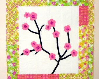Cherry Blossoms Baby Quilt