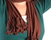 Brown Jersey Scarf