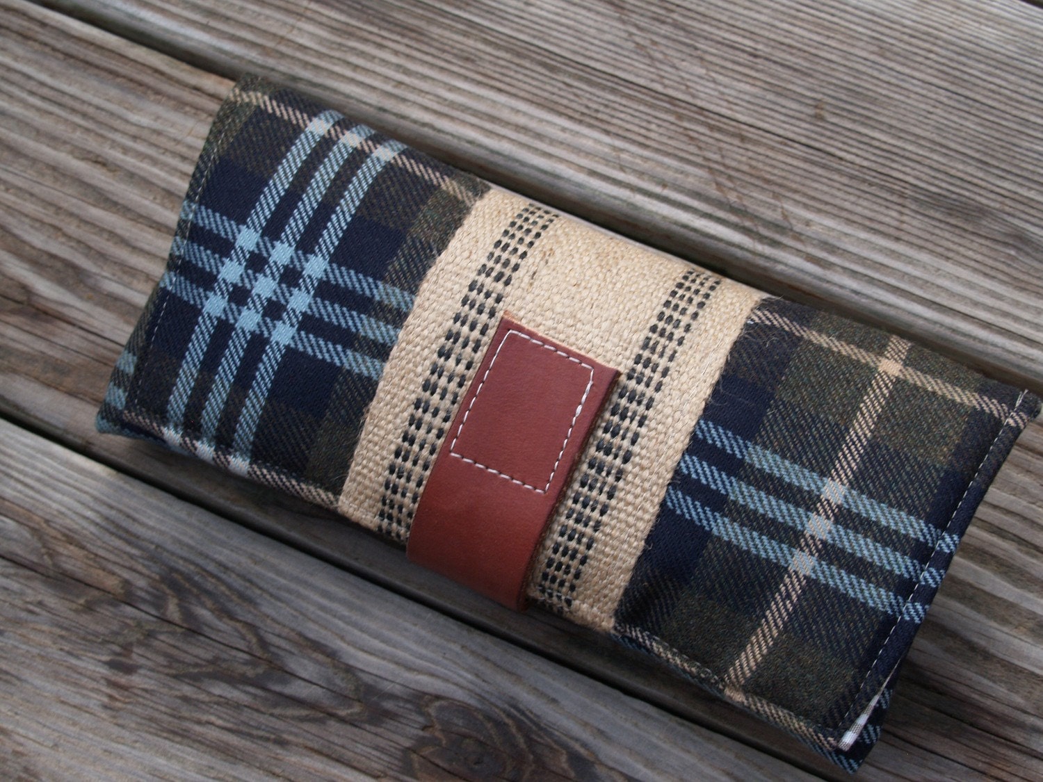 greyson clutch a handmade clutch with vintage plaid