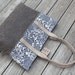 large waxed canvas beach tote commuter bag jute straps zippered pocket leather tie