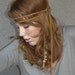 Hippie tie headband of braided leather, headbands for women and teens