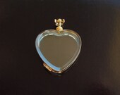 Glass Heart Locket Wrapped in Gold  - Extra Large