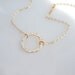 Karma Circle Necklace in 14kt Gold Filled