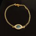 Kelly Ripa Evil Eye Bracelet in Gold