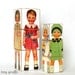 Paper Doll Blocks Babies wood toy blocks stacking toy wooden block puzzle