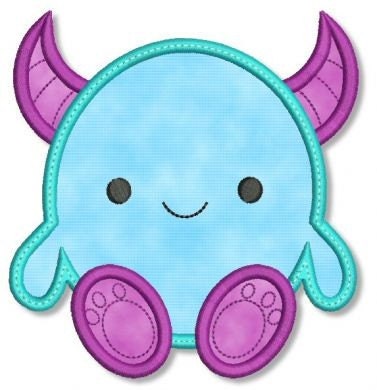 Cute monster 3 applique 4x4 5x7 machine by lynniepinnie on etsy Cute monster 3 applique 4x4 5x7 machine by lynniepinnie on etsy