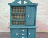 Miniature Blue Envy Cabinet