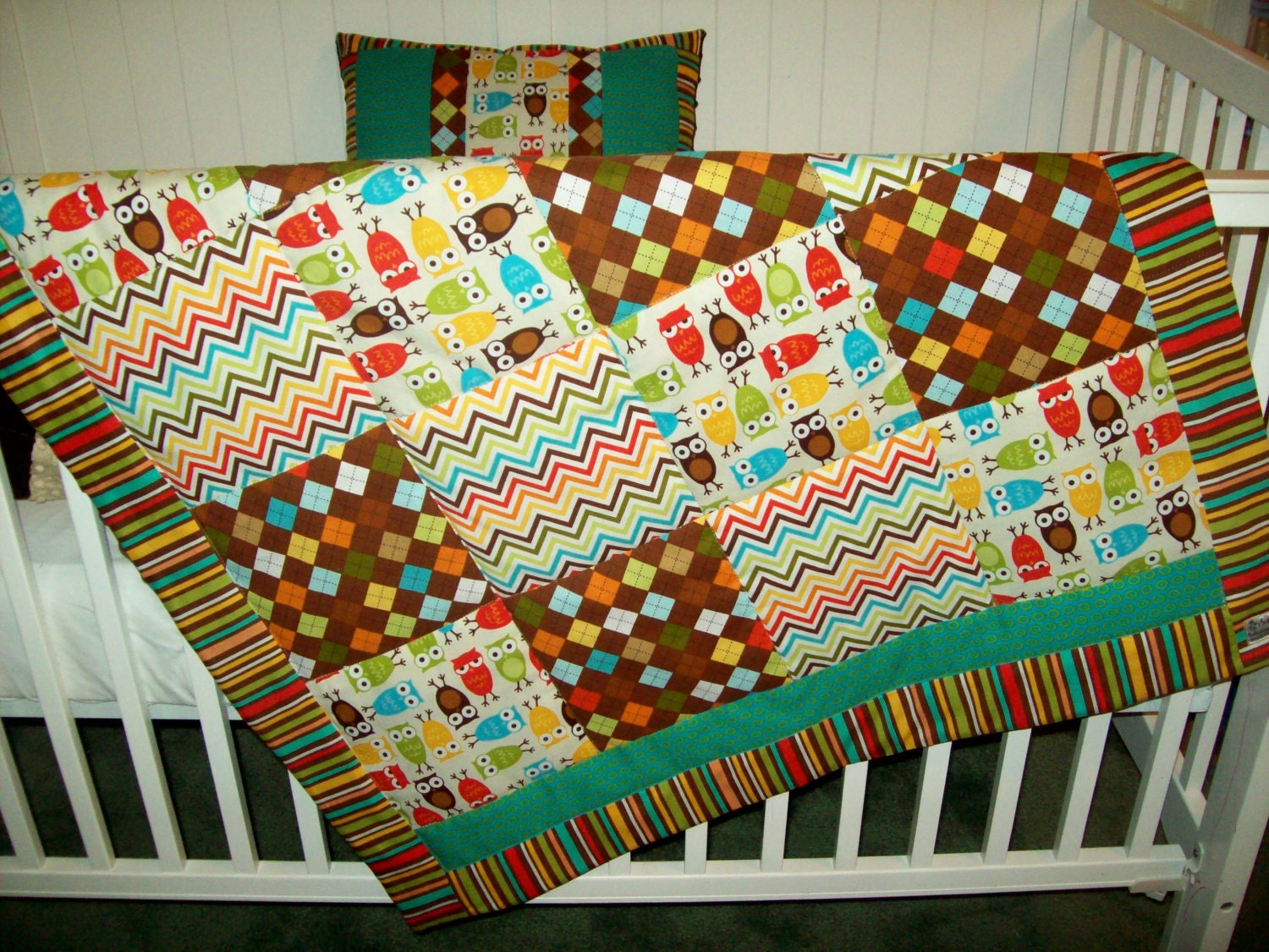 SALE Take Along Cuddle Set with Robert Kaufman Zoologie and Bermuda Remix Fabrics
