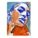 Orange Art Print Poster Portrait Acrylic - Limited Edition 16/100