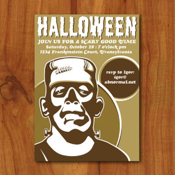 Scary Halloween Party Invitations