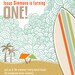 PRINTABLE Vintage Beach Surf themed birthday party invitation