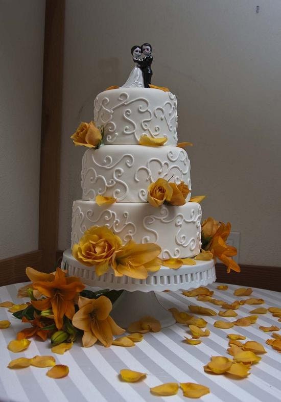 Skeleton Couple Day of the Dead Wedding Cake Topper - 4inches