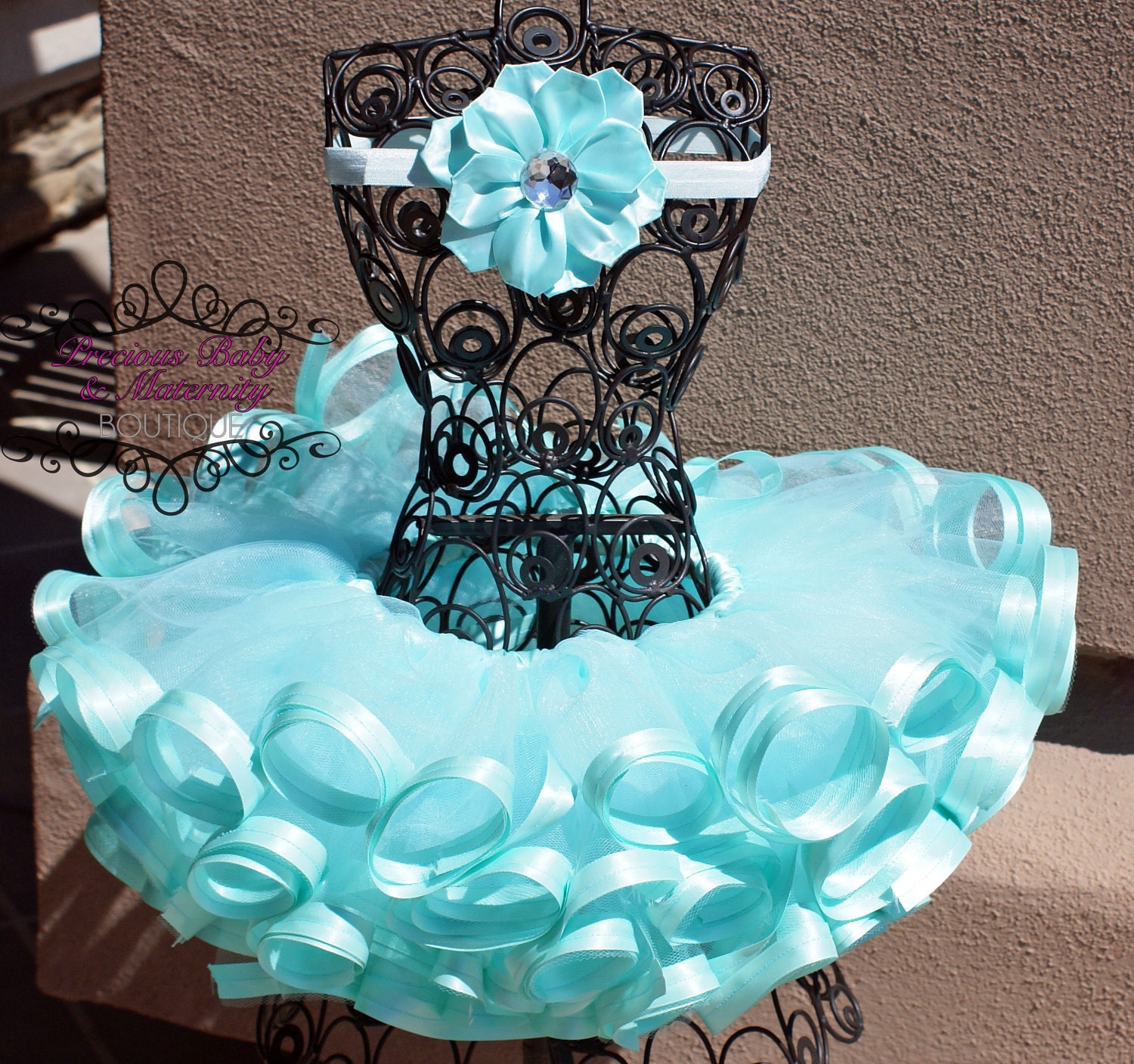 Custom Made Satin Ribbon Edged Tutu, 12-18 months, 2T, 3T, 4T
